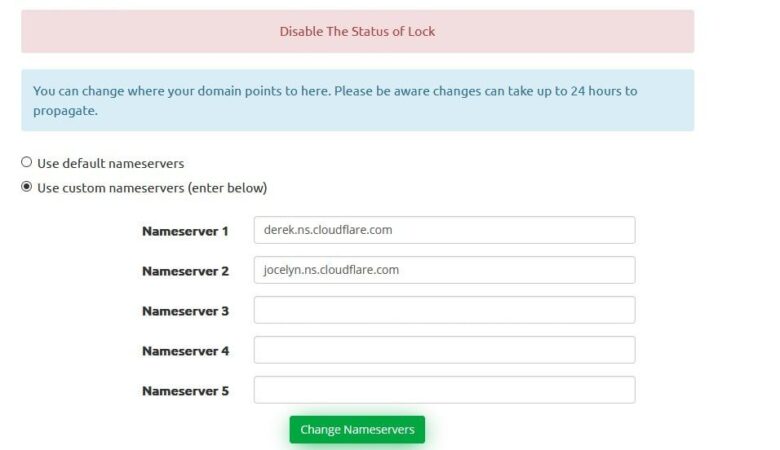 Disable The Status of Lock – Step-by-Step Guide to Fix Domain