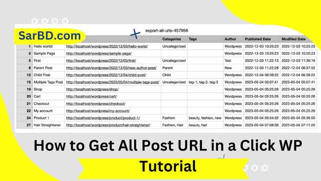 How to Export All WordPress URLs in Plain Text