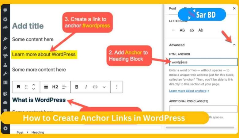How to Create Anchor Links in WordPress: The Ultimate Step