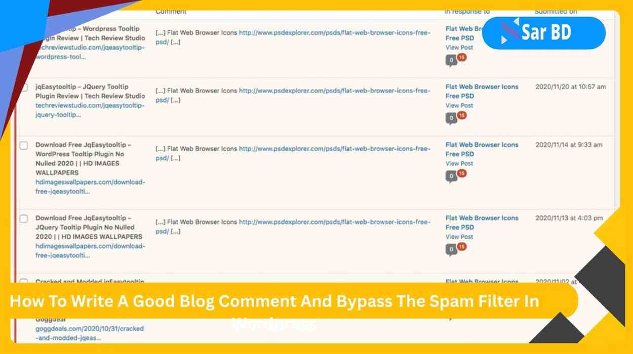How To Write A Good Blog Comment And Bypass The Spam Filter In Wordpress