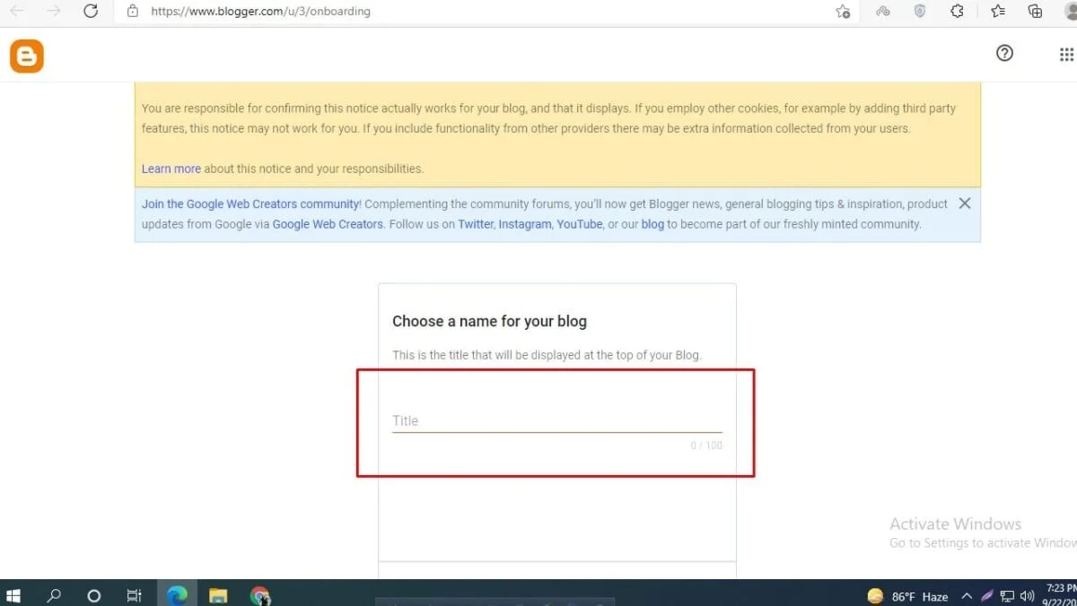 How to Create a Blogspot Website 
