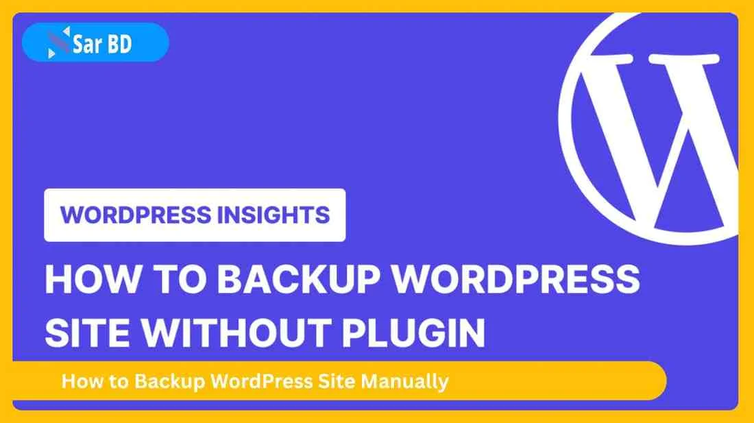 How to Backup WordPress Site Manually
