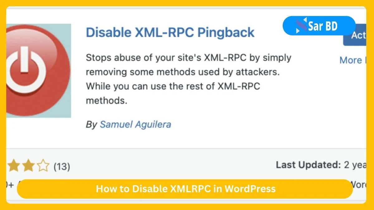 How to Disable XMLRPC in WordPress
