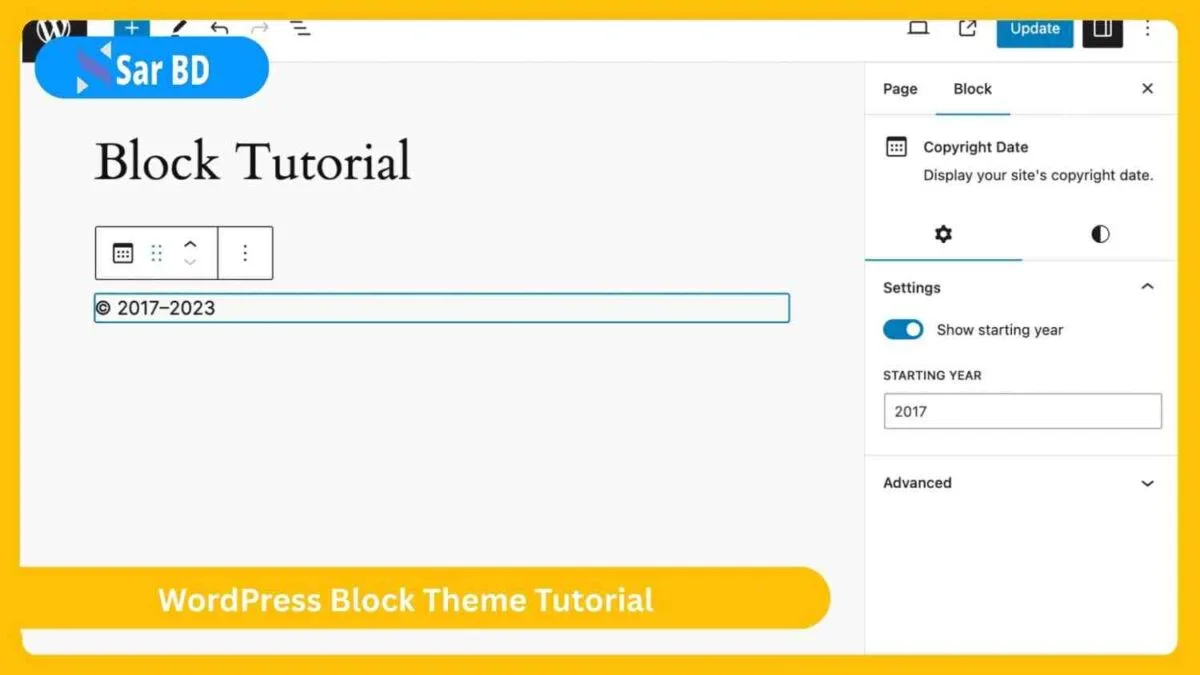 WordPress Block Theme Tutorial