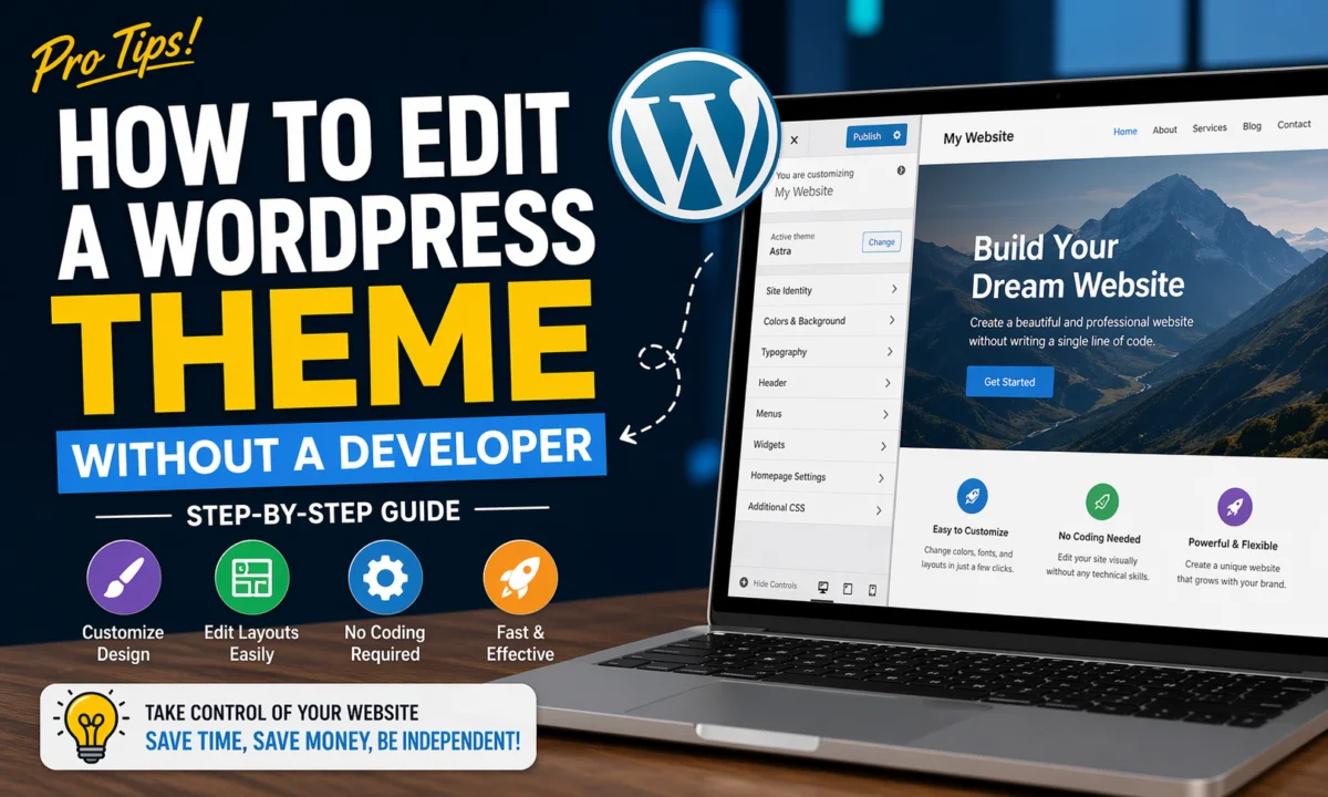 How to Edit a WordPress Theme Without a Developer Pro Tips