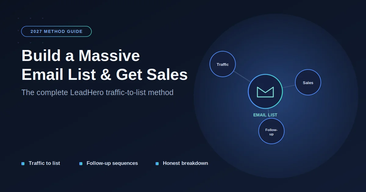 LeadHero Method: Build a Massive Email List & Get Sales